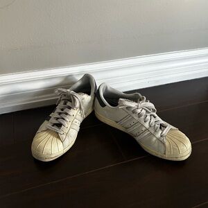 White Adidas Superstar Sneakers